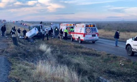 Fallecen dos elementos de Guardia Nacional en accidente en Carretera 57 en Sabinas