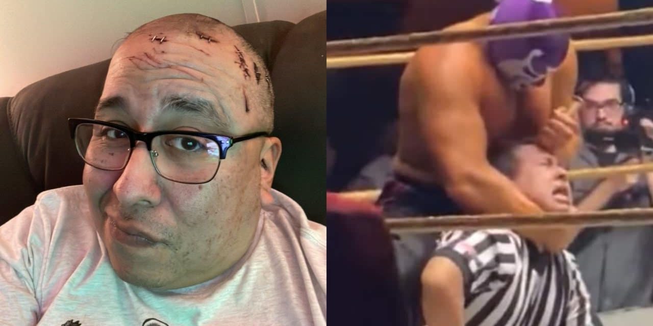 Luchador apuñala en la cabeza a referí | Video