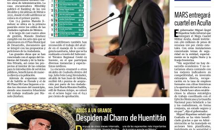 Portada [13 de diciembre de 2021] Manolo Jiménez es el mejor alcalde; MARS entregará nuevo cuartel en Acuña y más…