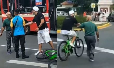 ‘Se pudrió todo’, conductor y ciclista pelean en medio de una avenida (video)