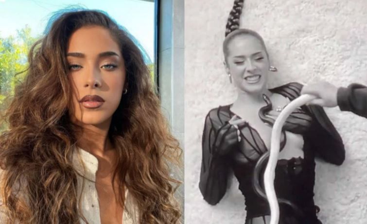 ¡En la cara no!; captan momento exacto en que serpiente muerde a la cantante Maeta (video)