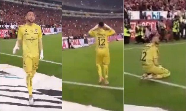 ‘¿Si lo mete ganamos?’ Revelan video de los nervios de Camilo Vargas en la final de Atlas (Video)