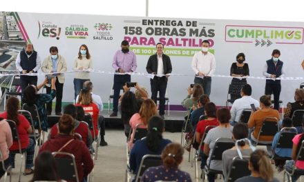 Manolo Jiménez entrega grandes obras y obras sociales para Saltillo por dos mil mdp
