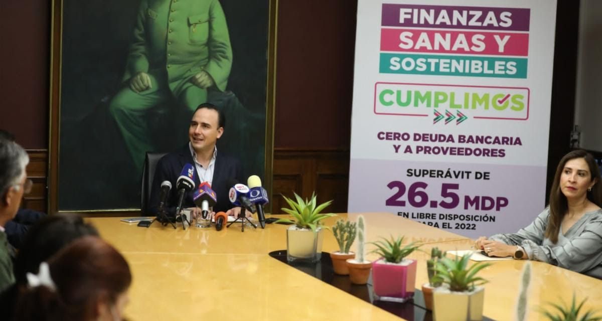Manolo Jiménez finanzas sanas y sostenibles en Saltillo