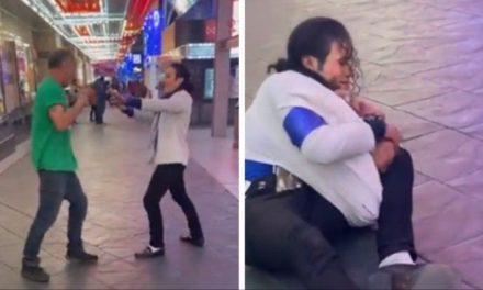 Imitador de Michael Jackson somete a un hombre en plena vía pública