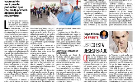 Portada [17 de enero de 2022] Les toca a los rezagados; DIF Coahuila supervisa programas sociales y más…