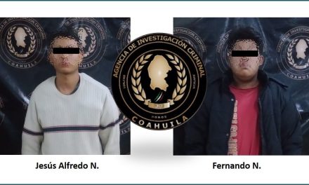 Detienen a dos presuntos feminicidas de joven víctima en Viesca, Coahuila