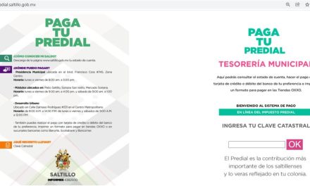 Consulte y pague su predial en línea en Saltillo