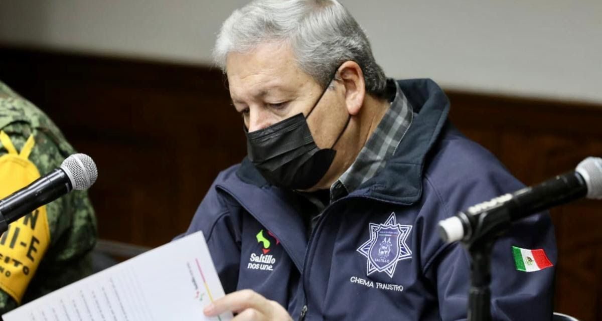 Chema Fraustro afina coordinación en seguridad de Saltillo