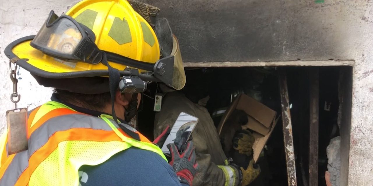 Bomberos rescatan a dos perritos de casa en llamas en la colonia Bella Vista en Saltillo (Video)