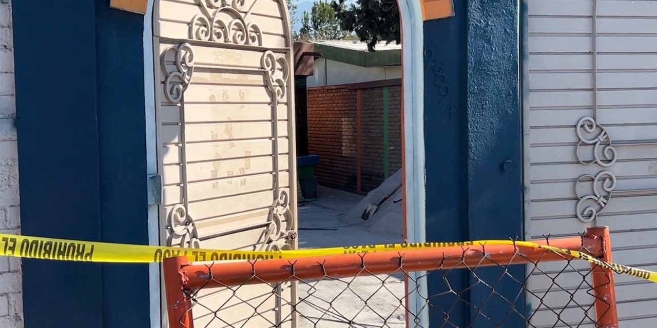 Entierran a bisabuela en un patio de Saltillo