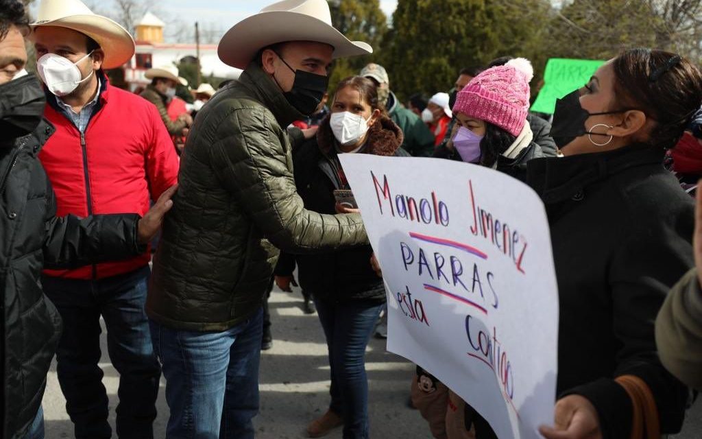 Manolo Jiménez llama a la unidad desde Parras, Coahuila