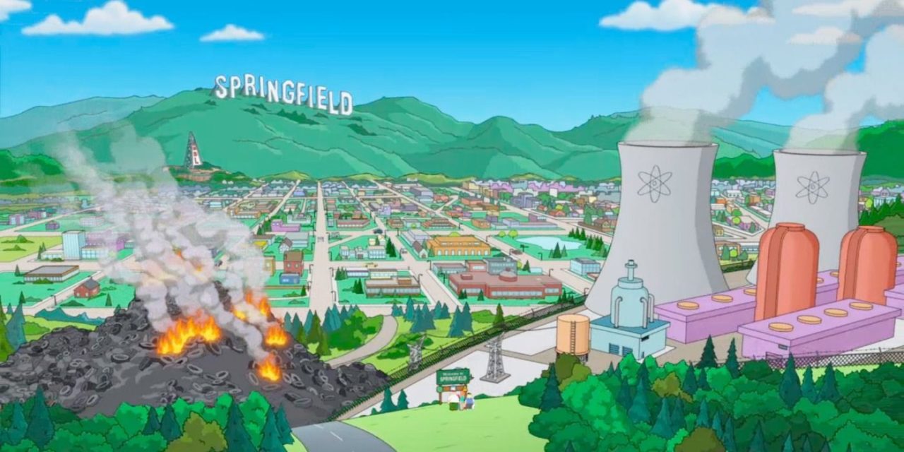 Así sería Saltillo si estuviera en el universo de Los Simpson