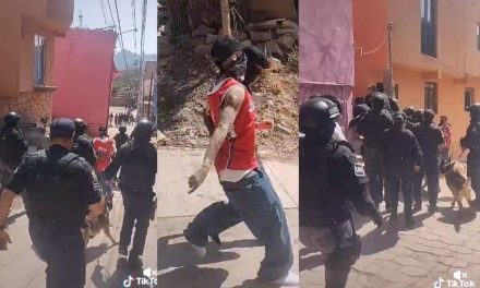 Santa Fe Klan llega a Guanajuato con escoltas armados y perros entrenados para cuidarlo