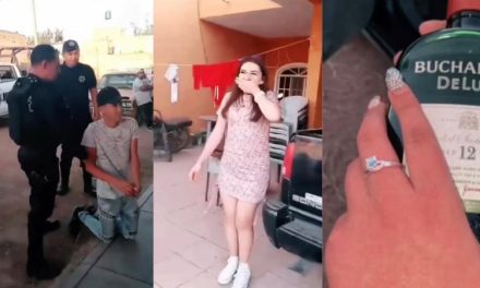 ‘Arrestan’ a joven para pedirle matrimonio a su novia