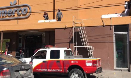 Alerta a PC fuga de gas en el centro de Saltillo