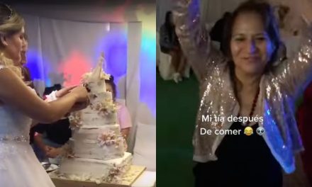 Pareja de novios dan pastel con marihuana en su boda y la fiesta se sale de control