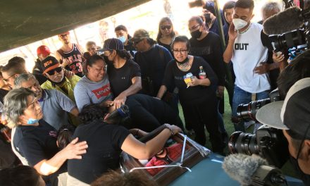 Así fue la despedida de ‘El Mijis’ entre familiares y amigos de la infancia de su barrio en San Luis Potosí