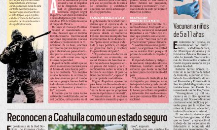 Portada [26 de marzo de 2022] MARS pide no participar en consulta, vacunan a niños de 5 a 11 años y más….