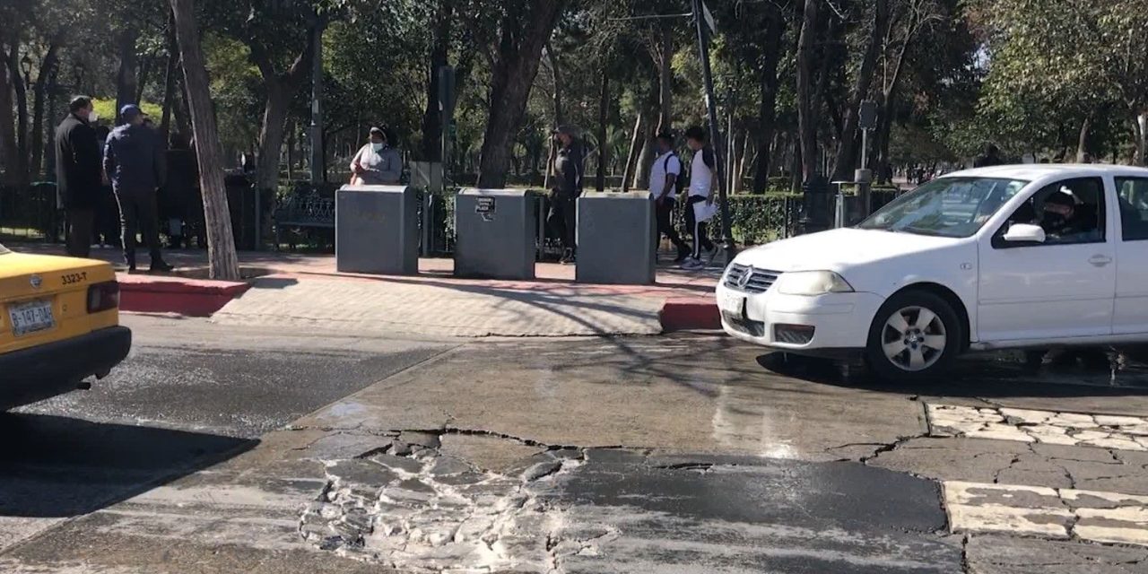 Se forma un ‘cráter’ en el centro de Saltillo