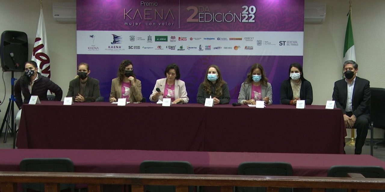 Presentan Premio Kaena Mujer con Valor 2022