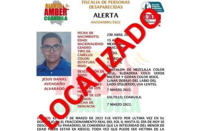 Localizan a Jesús Avendaño en Guerrero; el joven de Saltillo que estaba desaparecido