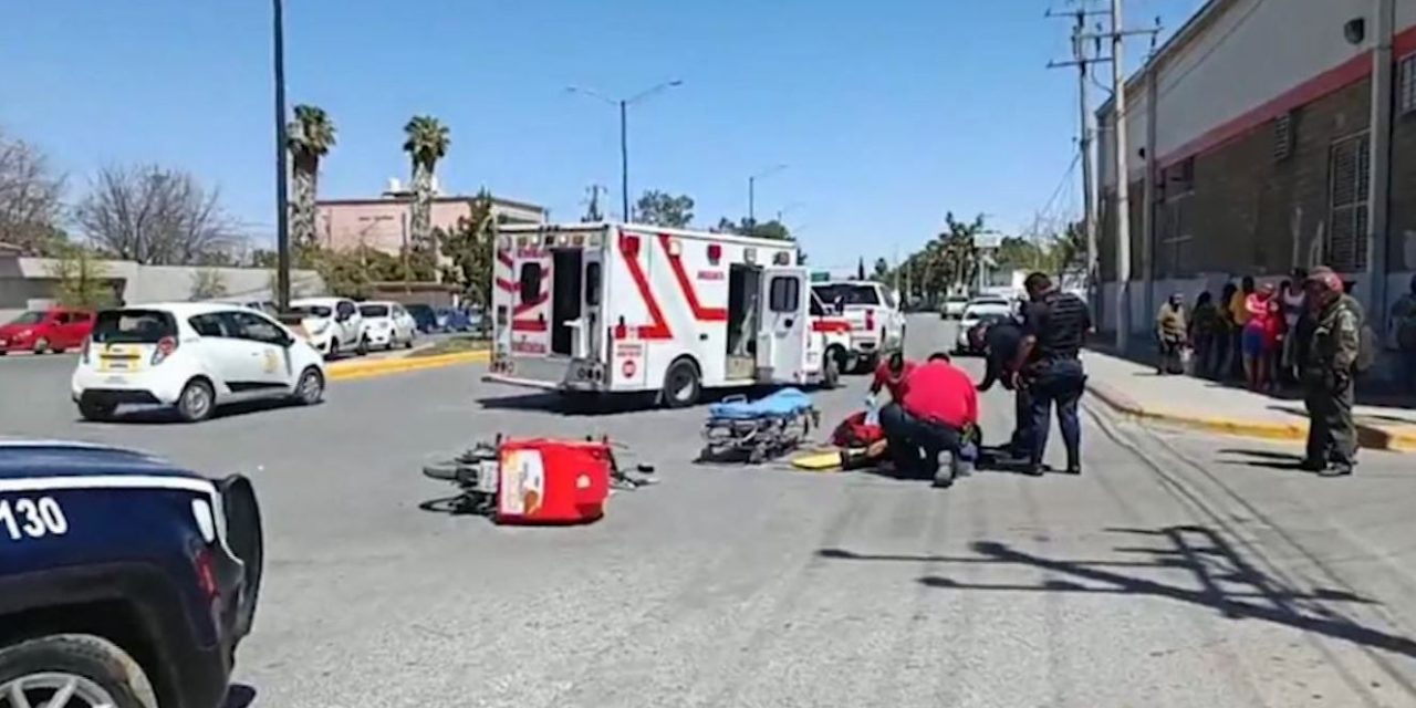 Motociclista queda grave en accidente, en Ramos Arizpe