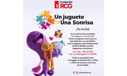 Inicia campaña ‘Un juguete = Una sonrisa’; Fundación RCG llevará alegría a niños de escasos recursos en Saltillo