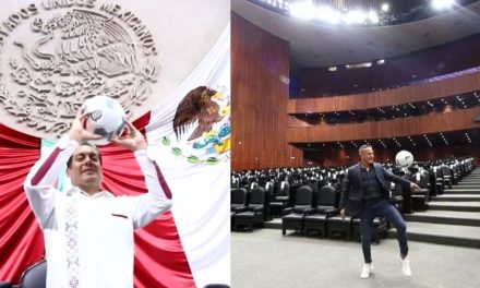 Revientan en redes a presidente de la Cámara de Diputados por ‘cascarita’ con ‘El Matador’
