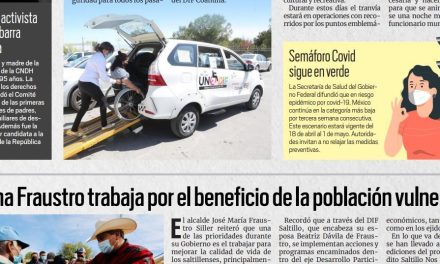 Portada [17 de abril de 2022] UNEDIF ha realizado más de 833 mil traslados; Chema Fraustro trabaja por la población vulnerable y más…