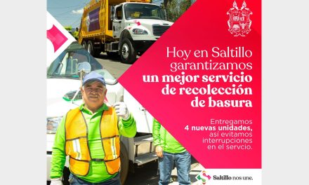 Servicio de recolección de basura incrementa su flotilla en Saltillo