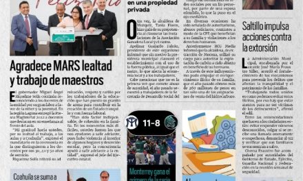 Portada [14 de mayo de 2022] Tania ‘la prepotente’ Flores; Agradece MARS lealtad y trabajo de maestros y más…
