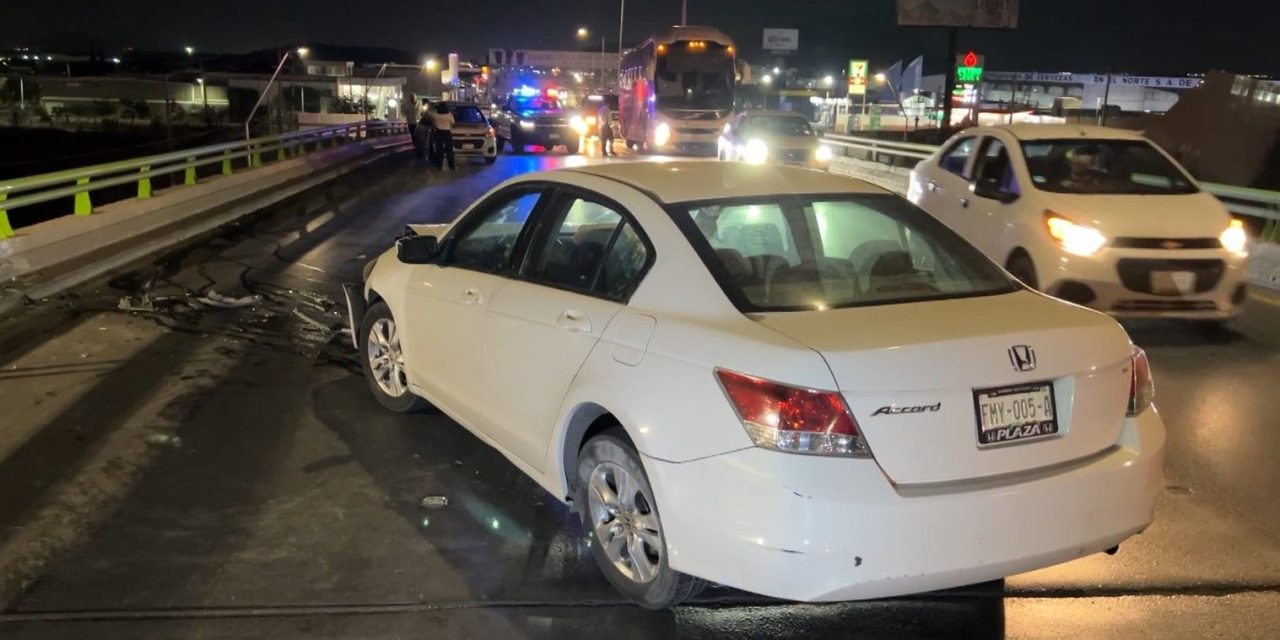 Choca su auto y lo deja abandonado en pleno V. Carranza