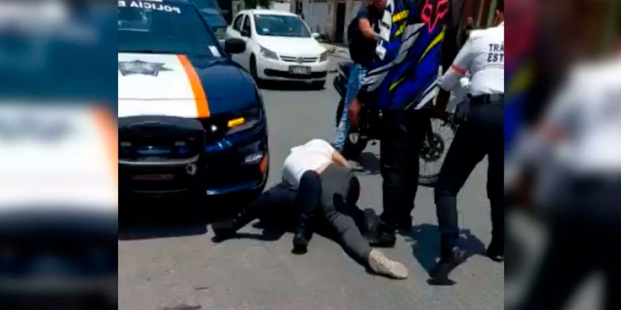 Elemento de Guardia Nacional somete a mujer tránsito para evitar multa (video)
