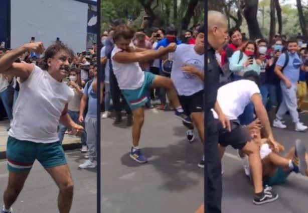 Profe del Politécnico agarra a golpes con alumno en vía pública (Video)