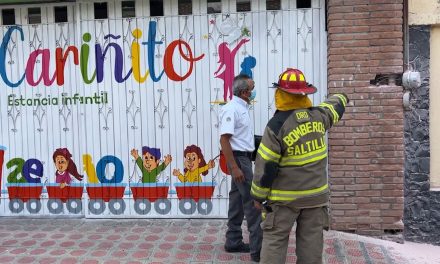 Reportan incendio en guardería de Saltillo; todo quedó en un gran susto