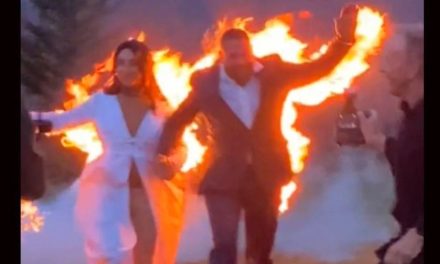 Novios se prenden fuego el día de su boda (video)