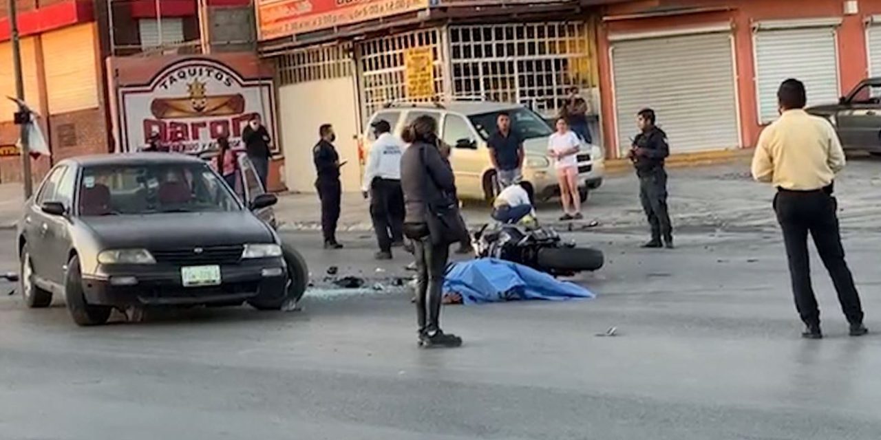 Muere motociclista en Otilio González, en Saltillo