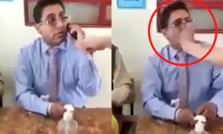 Papá da bofetada a prefecto por presunto acoso a su hija (Video)