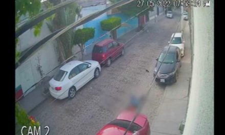 Conductor enfurece tras robo y atropella al ladrón; después le da una golpiza en Querétaro (video)