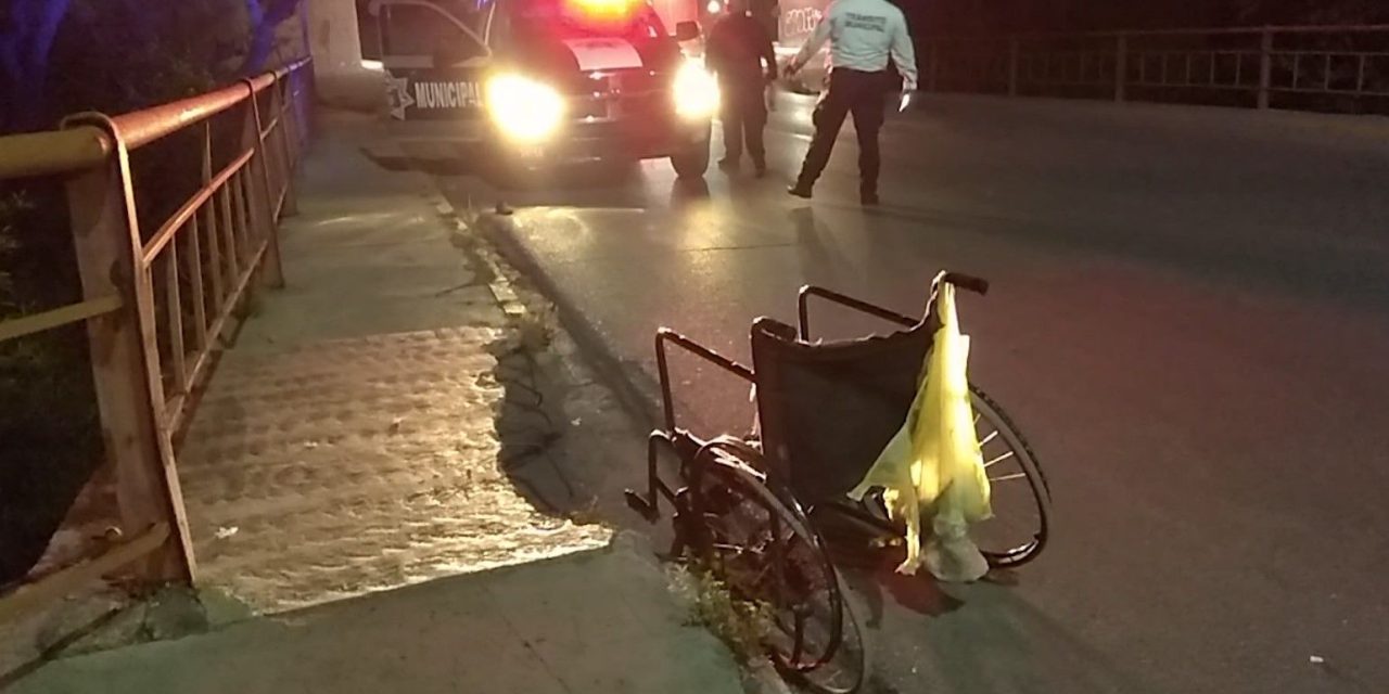 Atropellan a hombre en silla de ruedas en Saltillo; responsable escapó