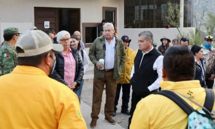 Chema Fraustro resalta valentía de brigadistas contra el fuego en Zapalinamé