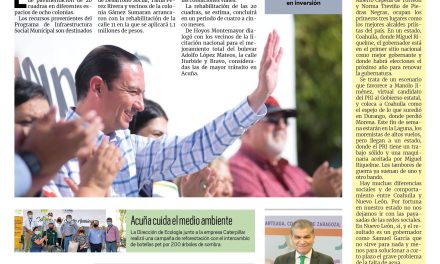 Portada Región Fronteriza [24 de junio de 2022] Refuerzan programa de pavimentación en Acuña; Presentarán plan para ahorro de agua potable  y más…
