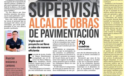 Portada Región Fronteriza [30 de junio de 2022] Supervisa alcalde obras de pavimentación en Acuña; Rehabilitan alberca municipal de Acuña para cursos de verano y más…