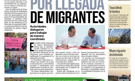 Portada Región Fronteriza [15 de junio de 2022] Acuña en alerta por llegada de migrantes; Rinde protesta voluntariado del DIF Acuña y más…