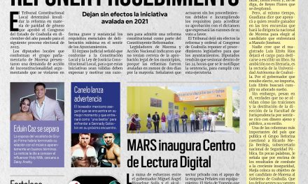 Portada RCG MEDIA [28 de junio de 2022] Tribunal invalida Reforma de Paridad de Género; MARS inaugura Centro de Lectura Digital  y más…