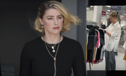 Captan a Amber Heard buscando rebajas