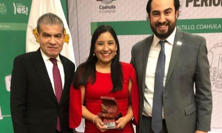 Entrega MARS Premio Estatal de Periodismo 2022 en Saltillo