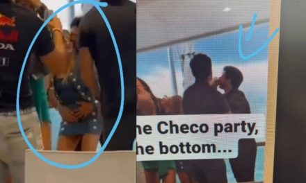 Fiesta de Checo Pérez se sale de control y habría engañado a su novia en Mónaco