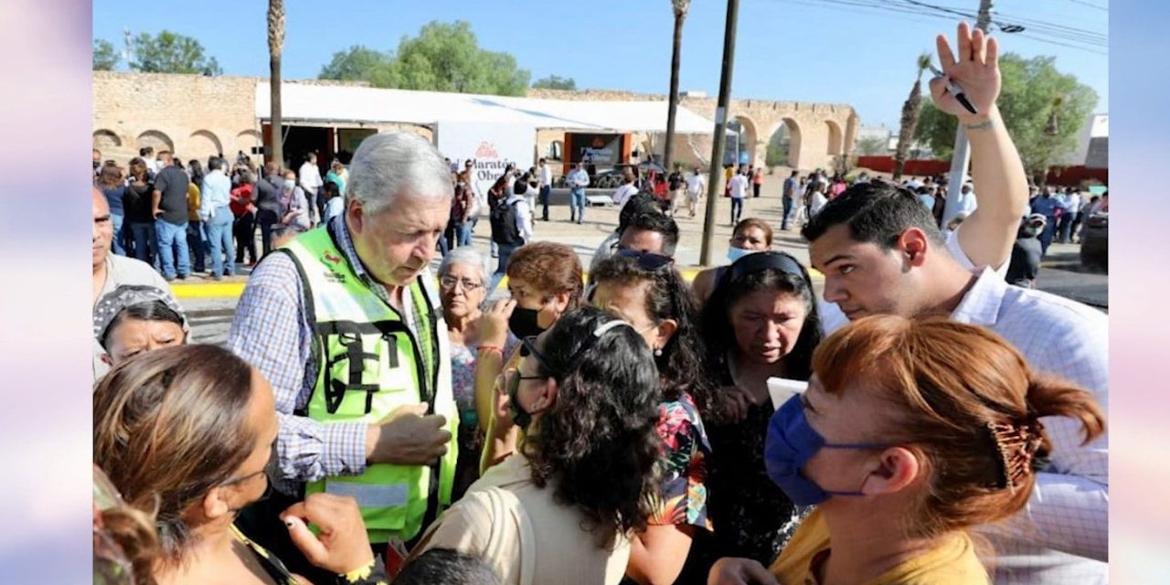 Chema Fraustro dio arranque de obras  ‘Saltillo nos une’